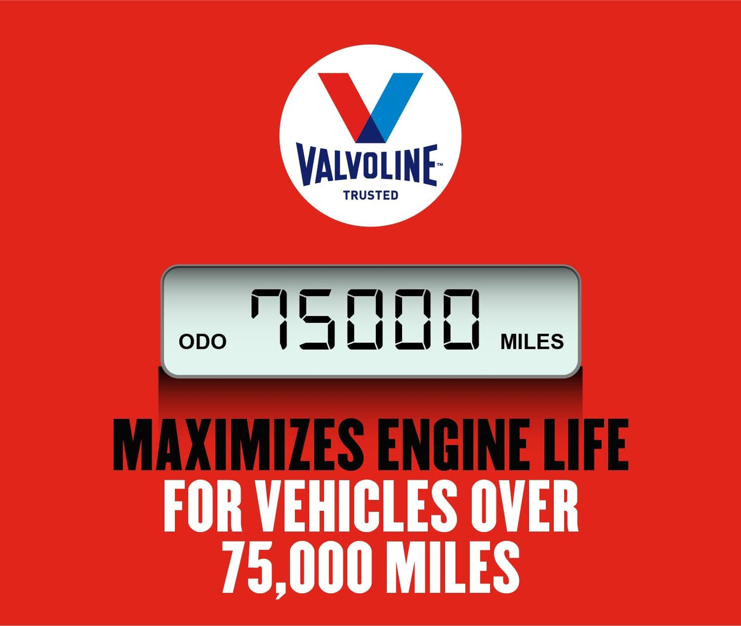 Valvoline High Mileage with MaxLife Technology SAE 5W-30 Synthetic Blend Motor Oil 5 QT