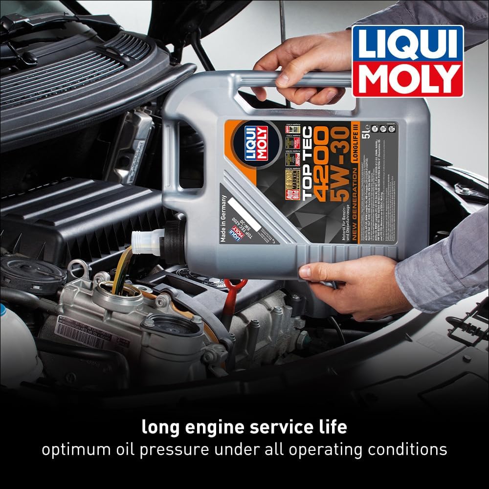 LIQUI MOLY Top Tec 4200 SAE 5W-30 New Generation | 5 L | Fully synthetic engine oil | SKU: 2011